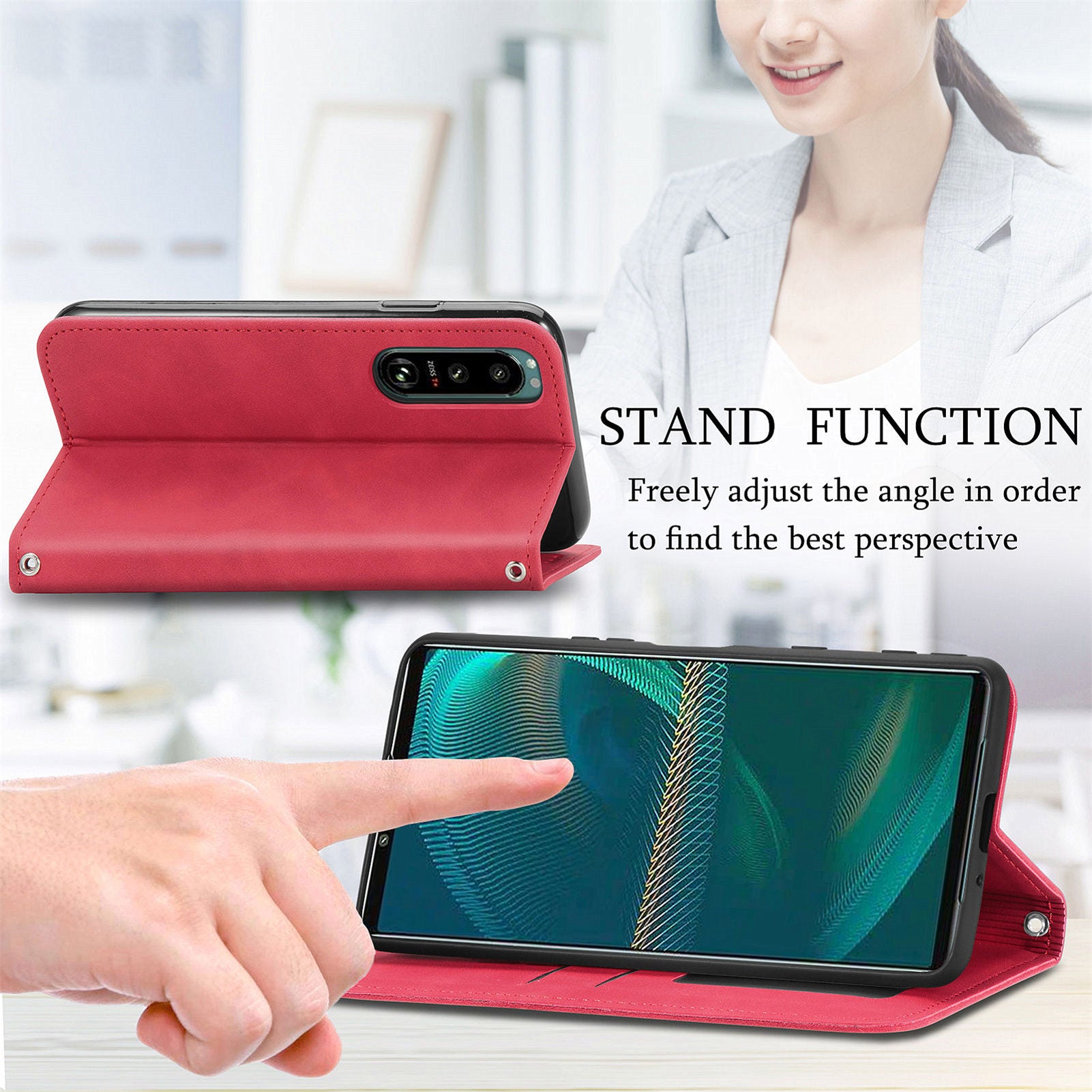 For Sony Xperia 5 IV 5G Skin-touch Feeling PU Leather Stand Card Slots Retro Phone Case Magnetic Absorption Flip Cover For Sony Xperia 5 IV 5G Skin-touch Feeling PU Leather Stand Card Slots Retro Phone Case Magnetic Absorption Flip Cover